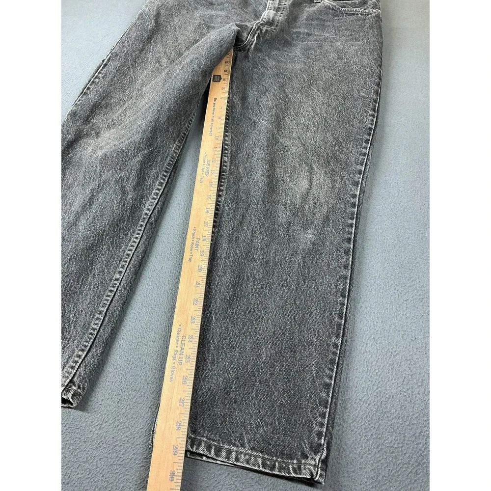 Levi's Jeans Mens 40x30 Gray Acid Wash Relaxed Straight Denim Cotton USA